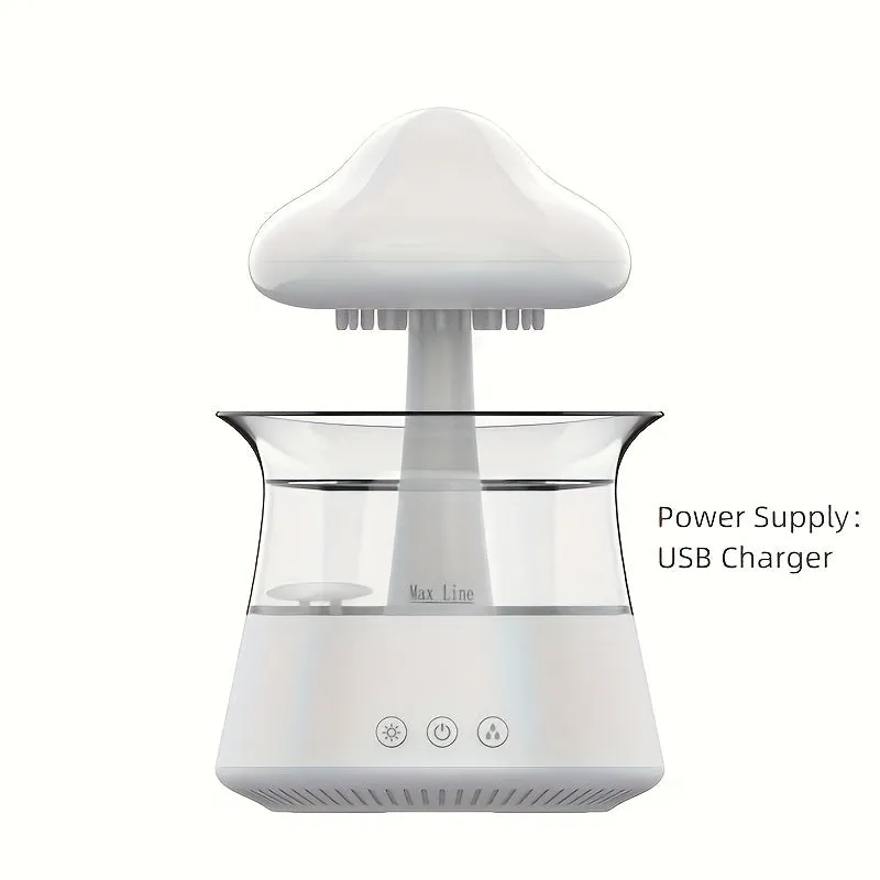 300ml Baby Room Humidifier Raindrop Mushroom Design Cold Mist