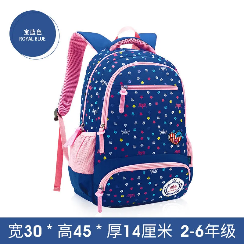 A primary schoolboy and children's schoolbag girl 2-6 grade knapsack knapsack Korean shoulder Princess bag super light weight loss