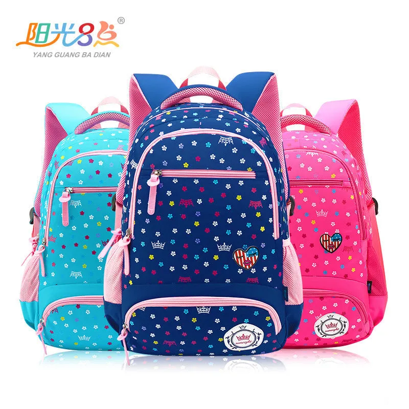 A primary schoolboy and children's schoolbag girl 2-6 grade knapsack knapsack Korean shoulder Princess bag super light weight loss