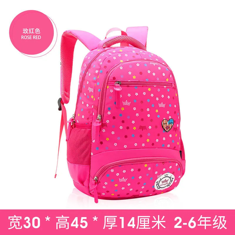 A primary schoolboy and children's schoolbag girl 2-6 grade knapsack knapsack Korean shoulder Princess bag super light weight loss