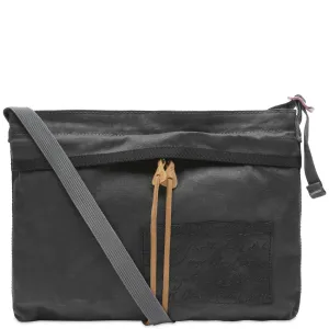 Acne Studios Andemer Wax Crossbody Bag, Gray & Black