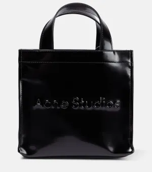 Acne Studios Logo Embossed Mini Tote, Black