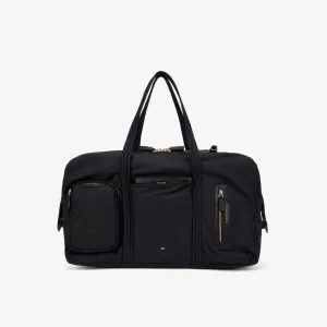 Anya Hindmarch Recycled Nylon Flight Travel Bag, Black