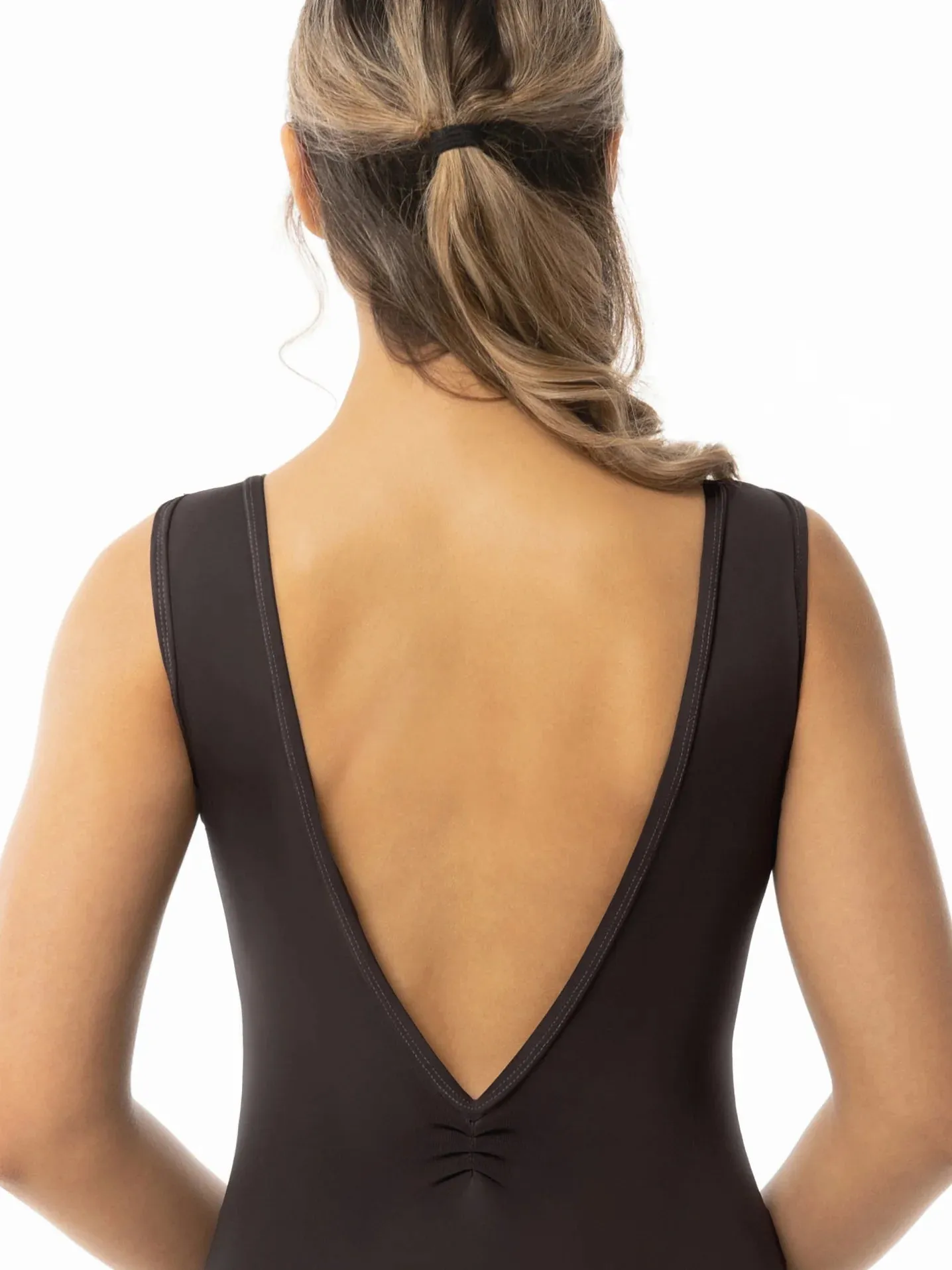 Bateau Neck Adult Leotard with Low Pinch Back (6503A)