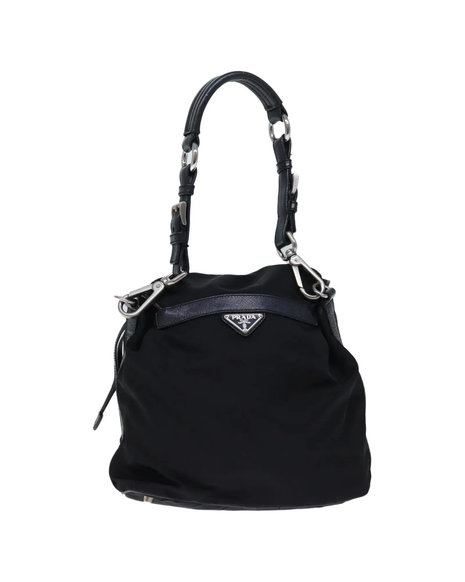 Black Nylon Shoulder Bag - Authentic Prada Design (SKU 72630)