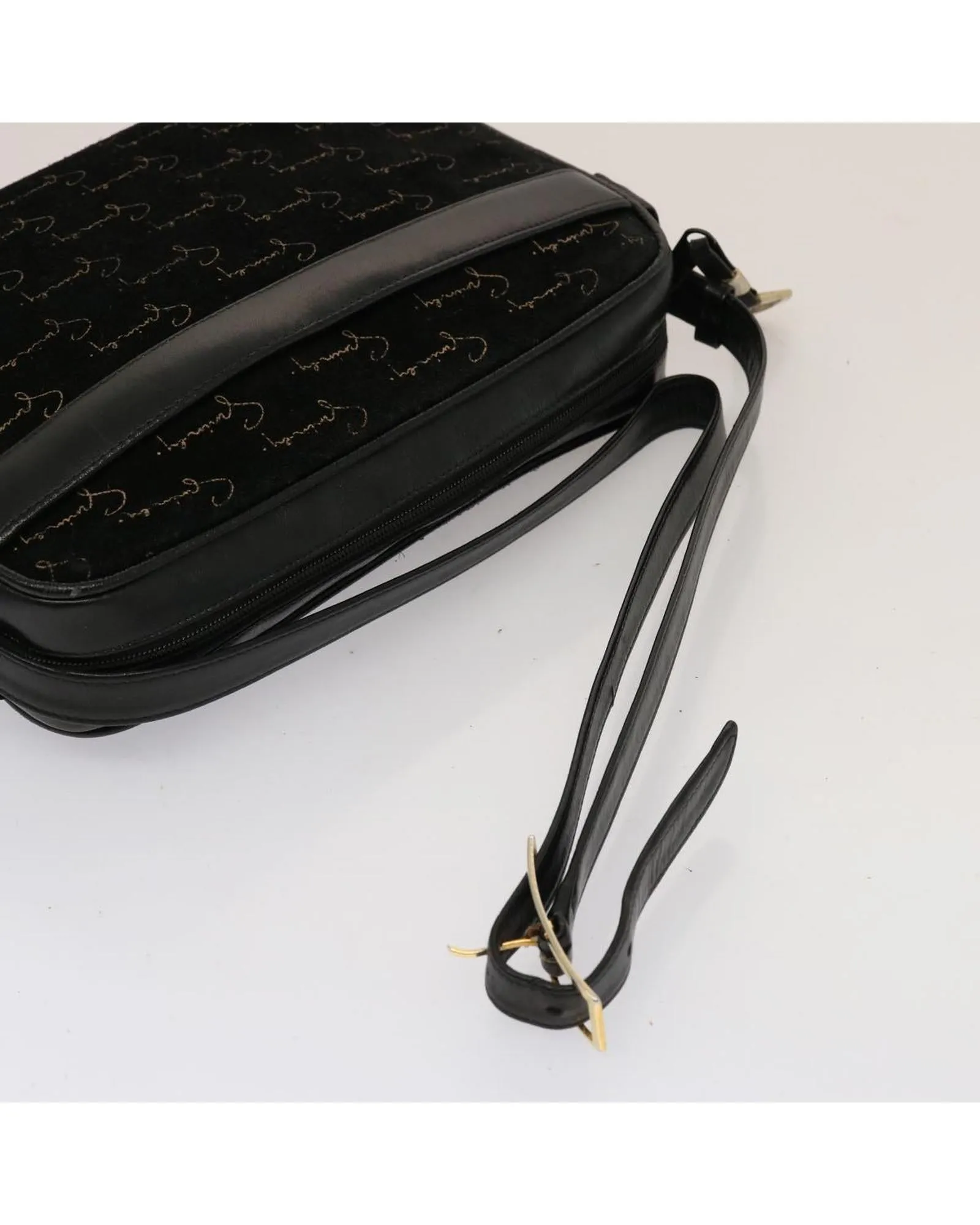 Black Suede Shoulder Bag