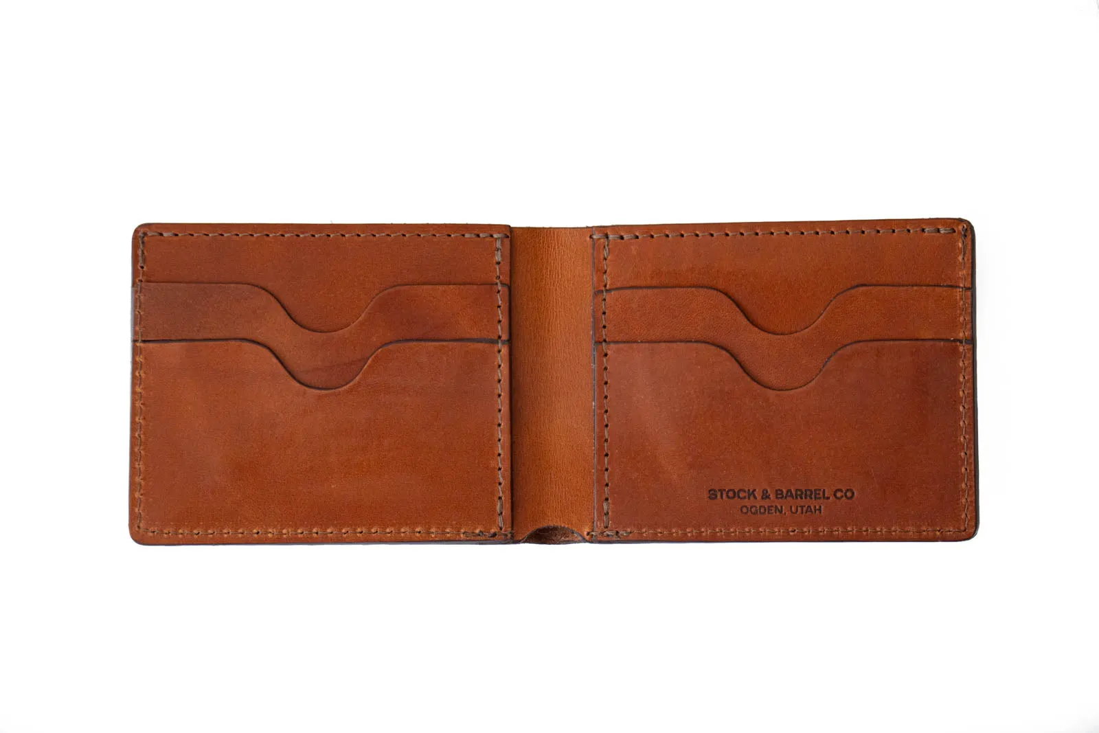 Blemished | No.55 | 'Buck Brown' Men's Leather Bill Fold Wallet