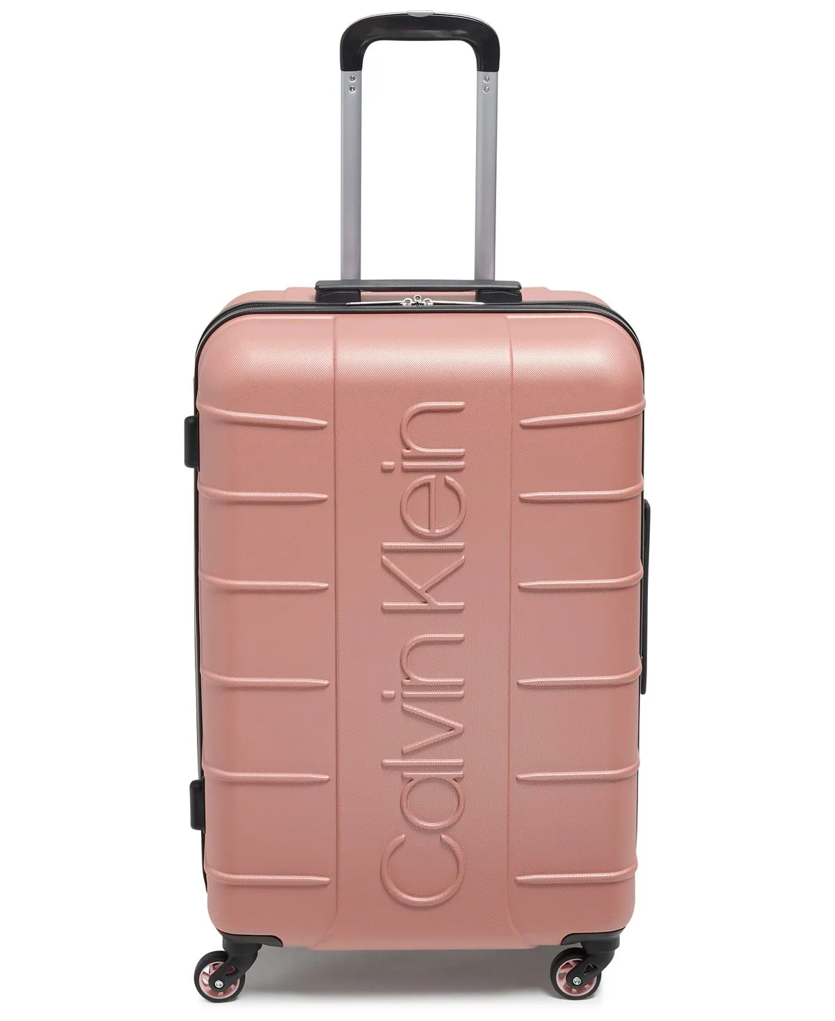 bowery hard side suitcase set, 3 piece Calvin Klein, rose gold