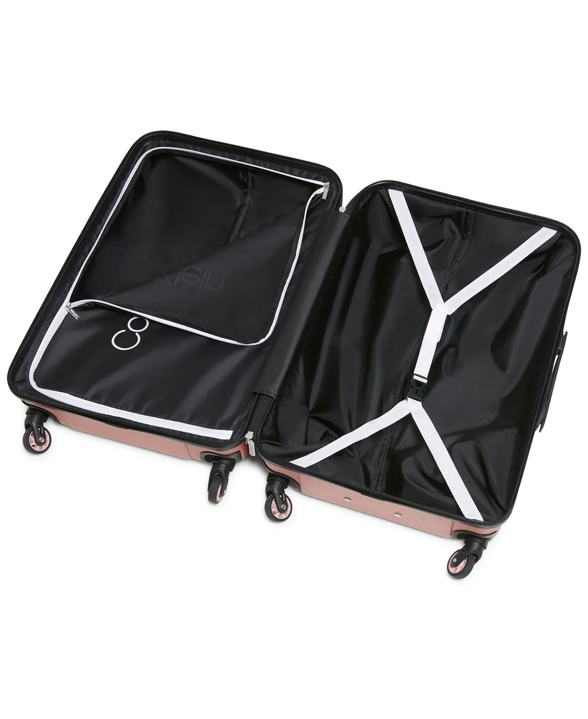 bowery hard side suitcase set, 3 piece Calvin Klein, rose gold