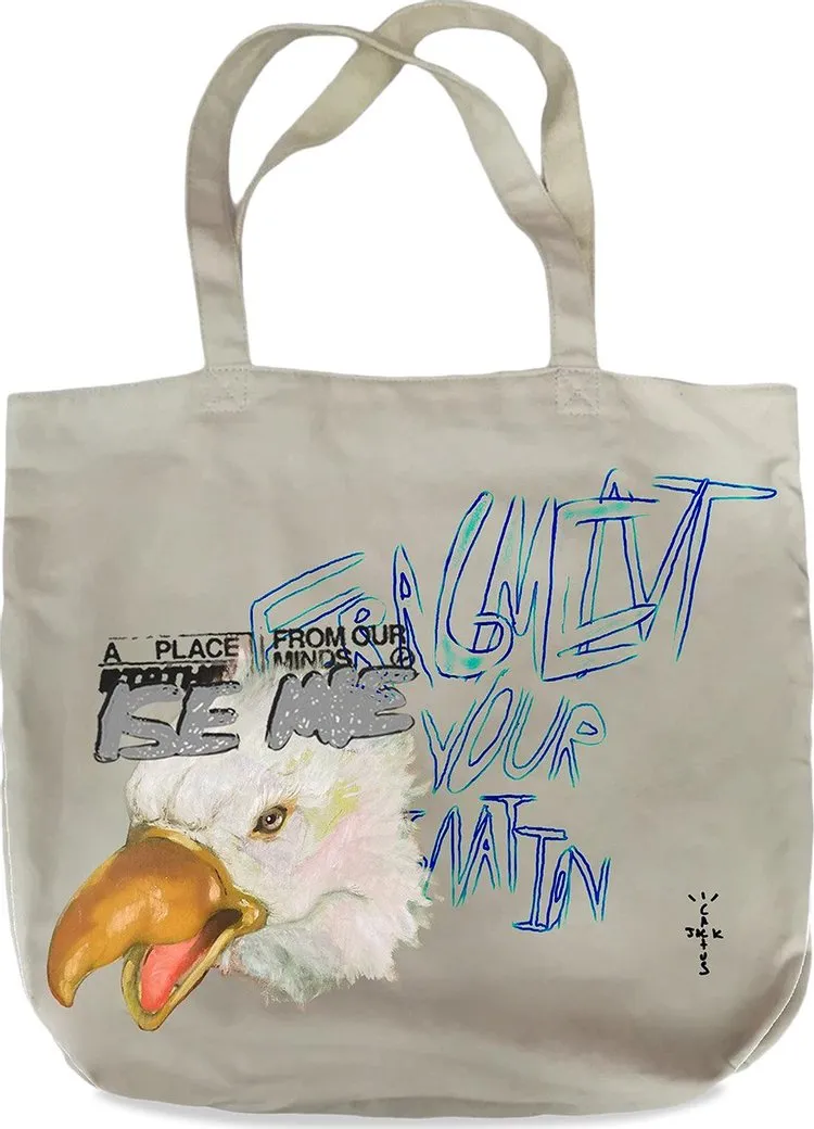 Cactus Jack by Travis Scott For Fragment Flames Tote White