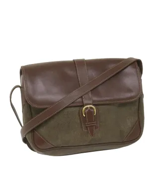 Canvas Leather Shoulder Bag