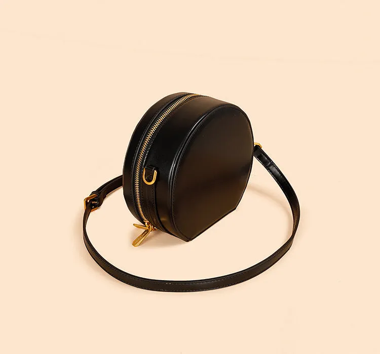 Chic Round: Presbyopic Korean Style High Sense Niche Phone Crossbody Shoulder Bag