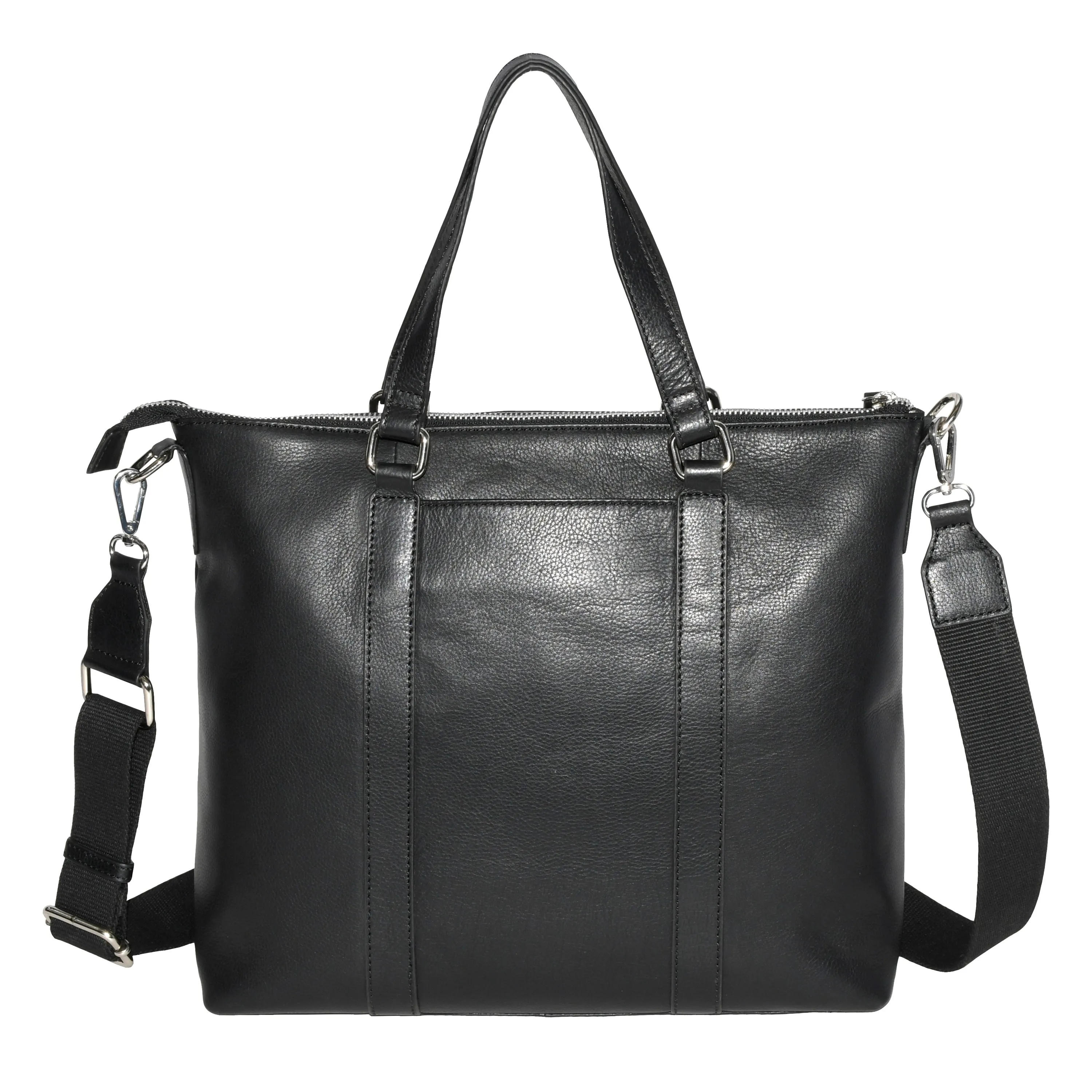 Club Rochelier Large Leather Crossbody Business Tote Bag