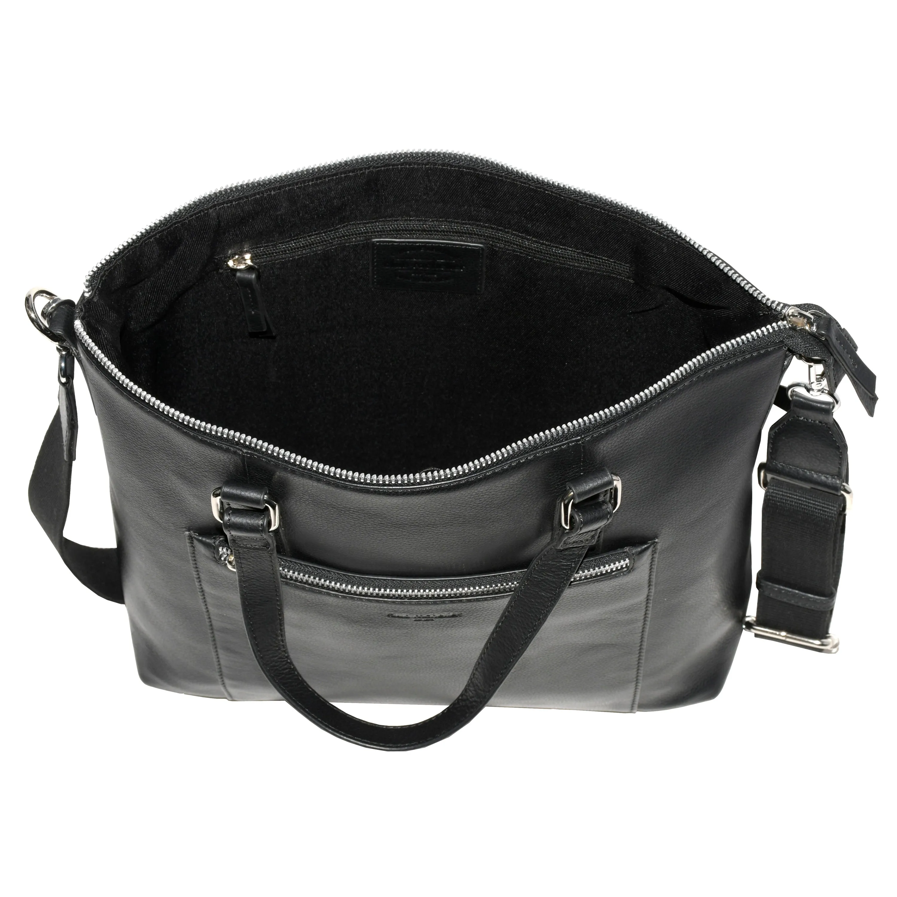 Club Rochelier Large Leather Crossbody Business Tote Bag