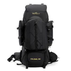 Colonel Series 80 Litre Rucksack   Detachable Day Pack & Rain Cover | Black