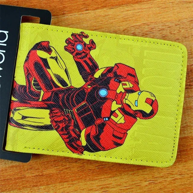 COMICS DC MARVEL THE AVENGERS HULK/IRON MAN THOR/CAPTAIN AMERICA/SUPERMAN PURSE LOGO CREDIT OYSTER LICENSE CARD HOLDER WALLET