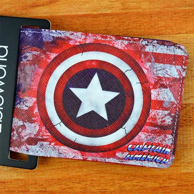 COMICS DC MARVEL THE AVENGERS HULK/IRON MAN THOR/CAPTAIN AMERICA/SUPERMAN PURSE LOGO CREDIT OYSTER LICENSE CARD HOLDER WALLET