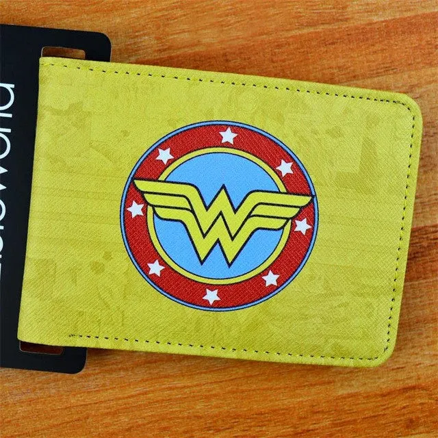 COMICS DC MARVEL THE AVENGERS HULK/IRON MAN THOR/CAPTAIN AMERICA/SUPERMAN PURSE LOGO CREDIT OYSTER LICENSE CARD HOLDER WALLET