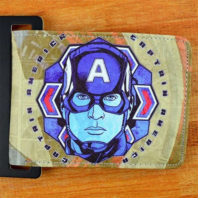 COMICS DC MARVEL THE AVENGERS HULK/IRON MAN THOR/CAPTAIN AMERICA/SUPERMAN PURSE LOGO CREDIT OYSTER LICENSE CARD HOLDER WALLET