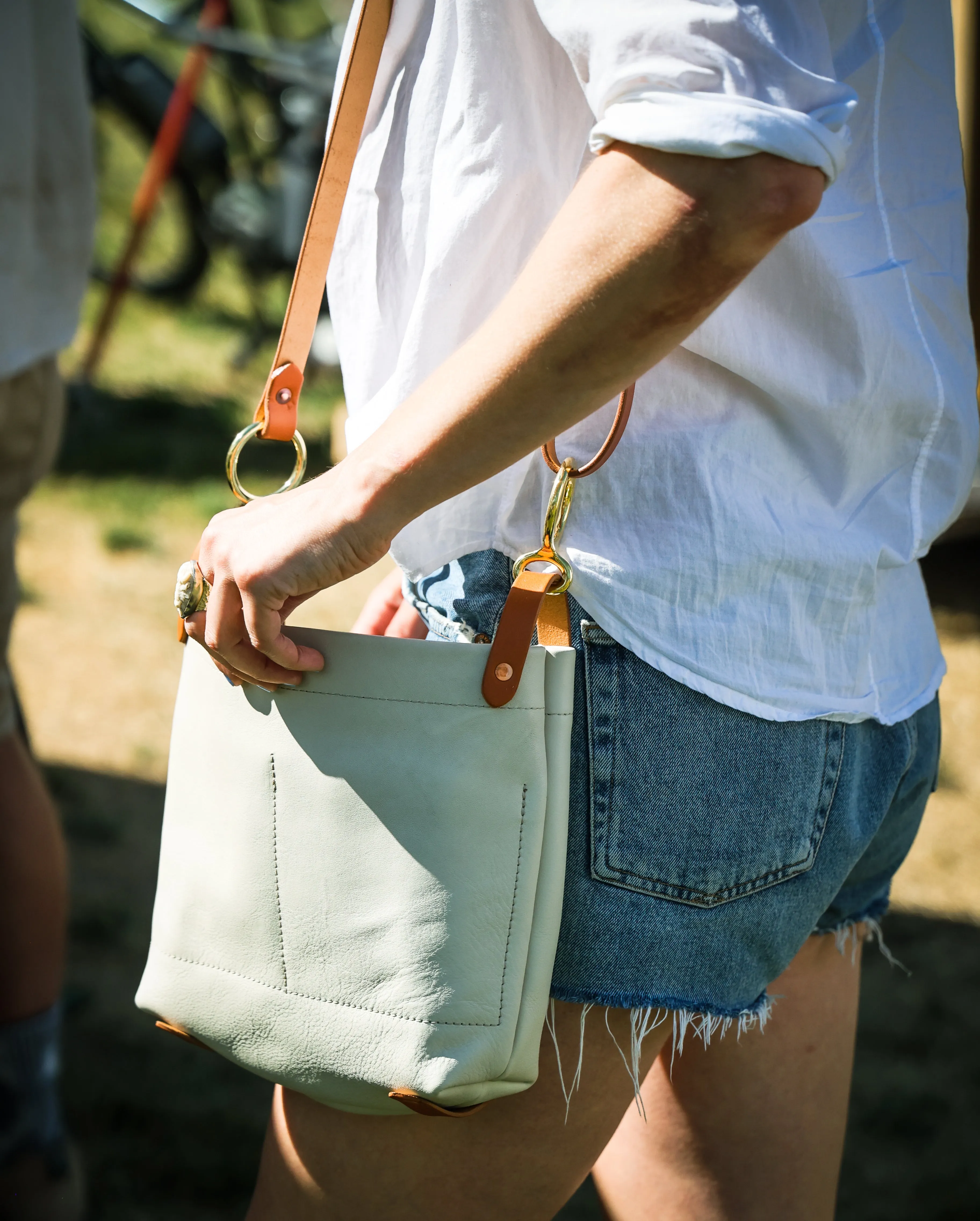 Cream Conway Crossbody Bag