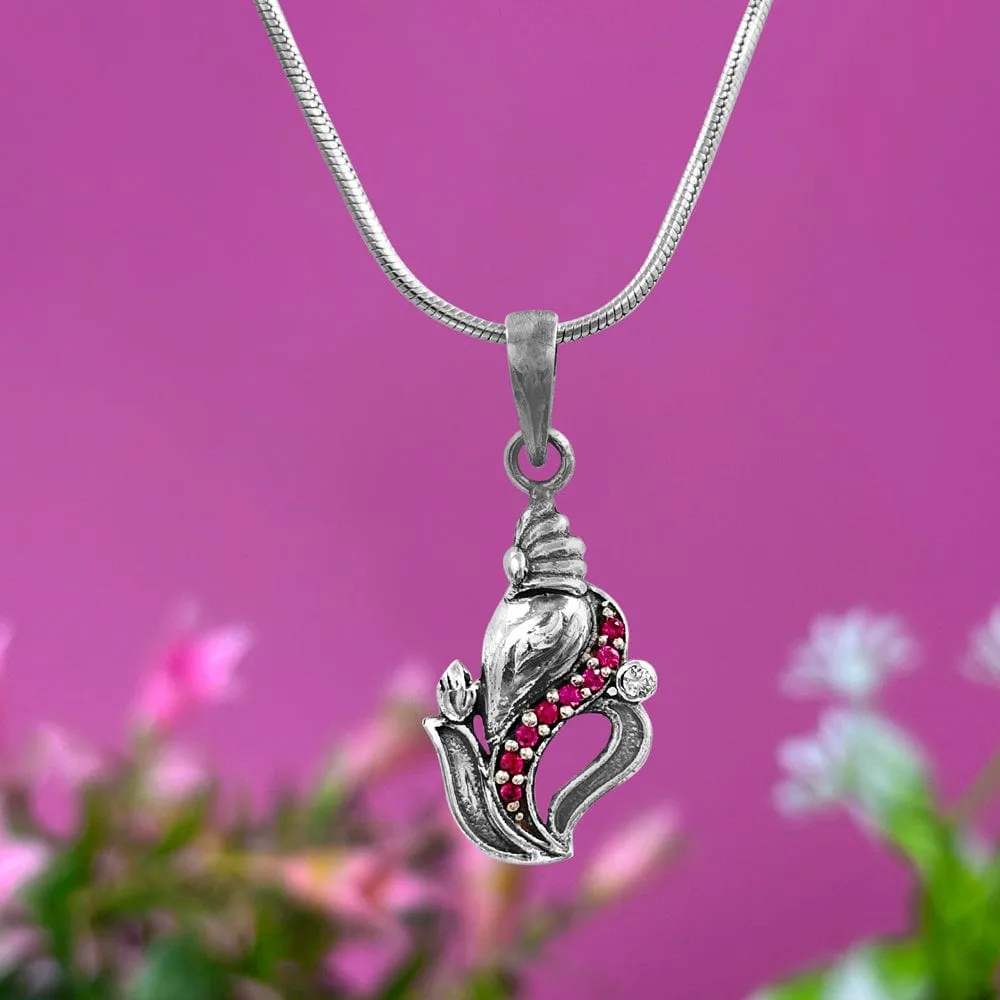 Divine Ganpati Sterling Silver Pendant