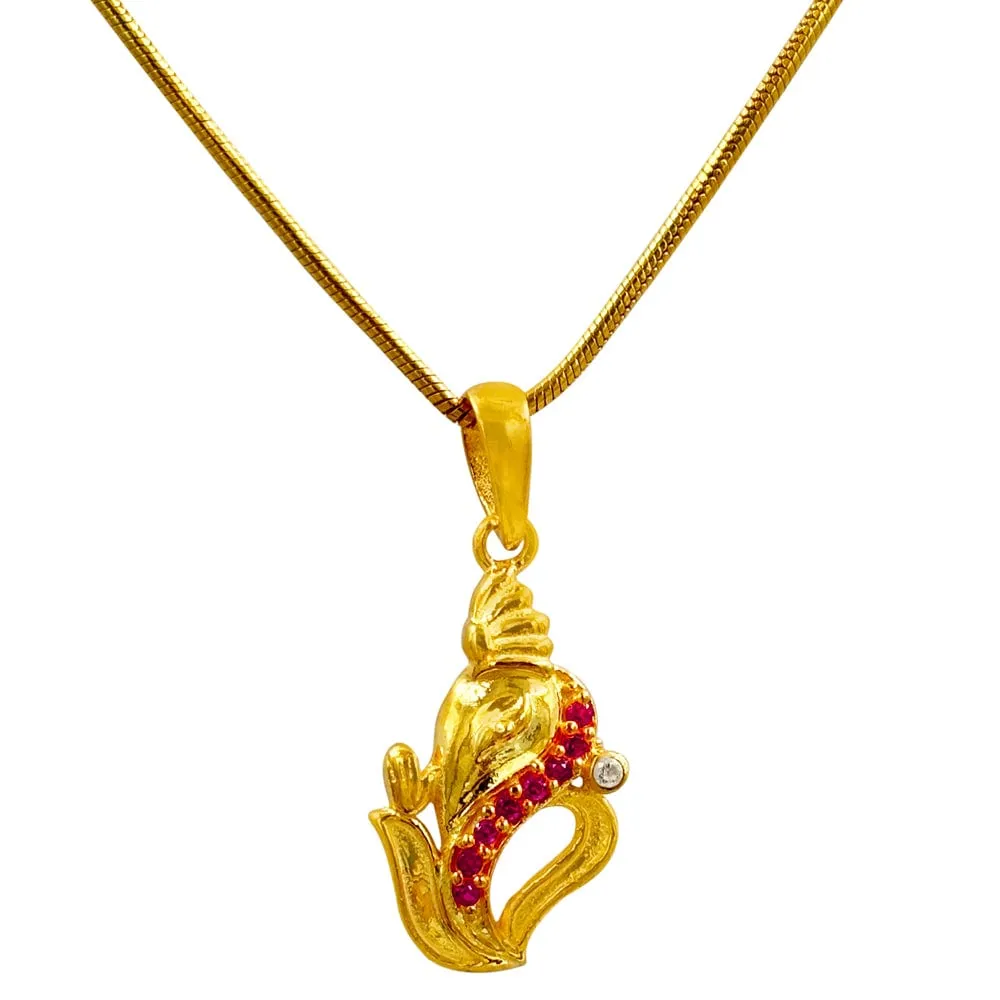 Divine Ganpati Sterling Silver Pendant