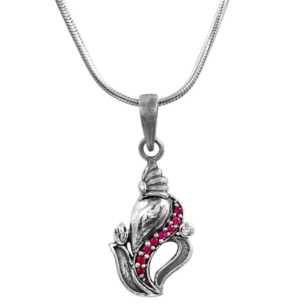 Divine Ganpati Sterling Silver Pendant