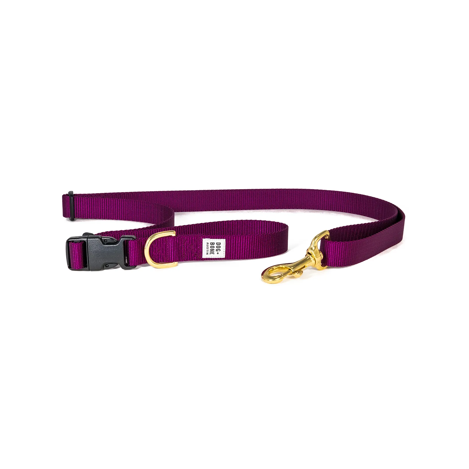 Dog Bone Adjustable Leash 3-6ft, Hand Held/ Hands Free, Purple