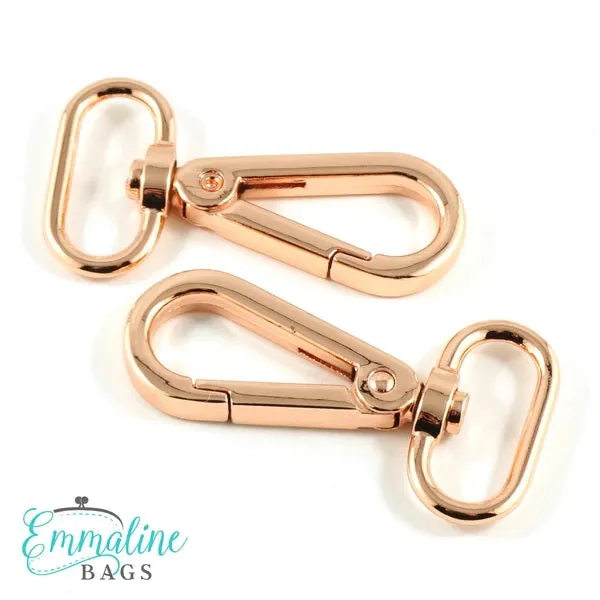 Emmaline Swivel Snap Hook - 3/4" Flat Hook Profile