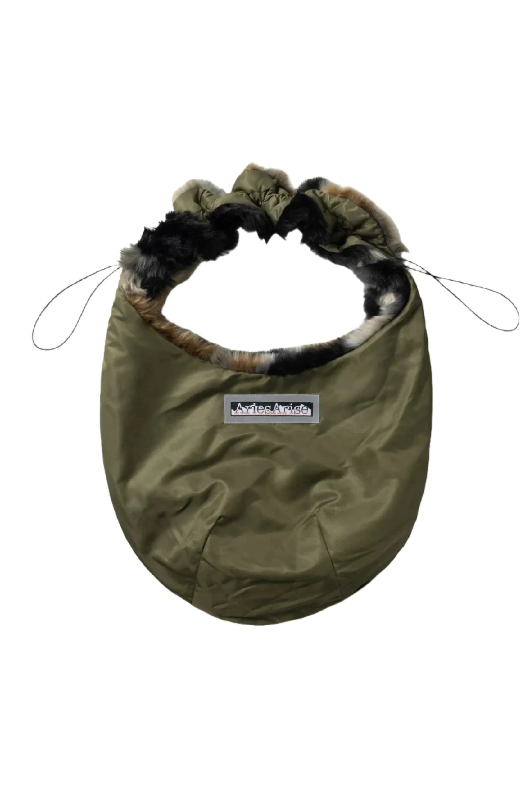 FUR / NYLON REVERSIBLE CAVE BAG / ARIES