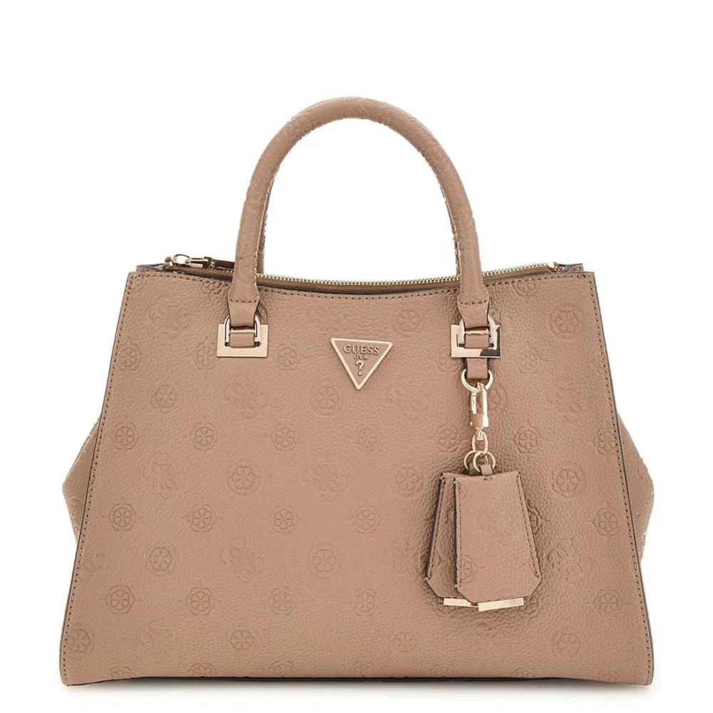 Guess Cresida Dark Taupe Satchel