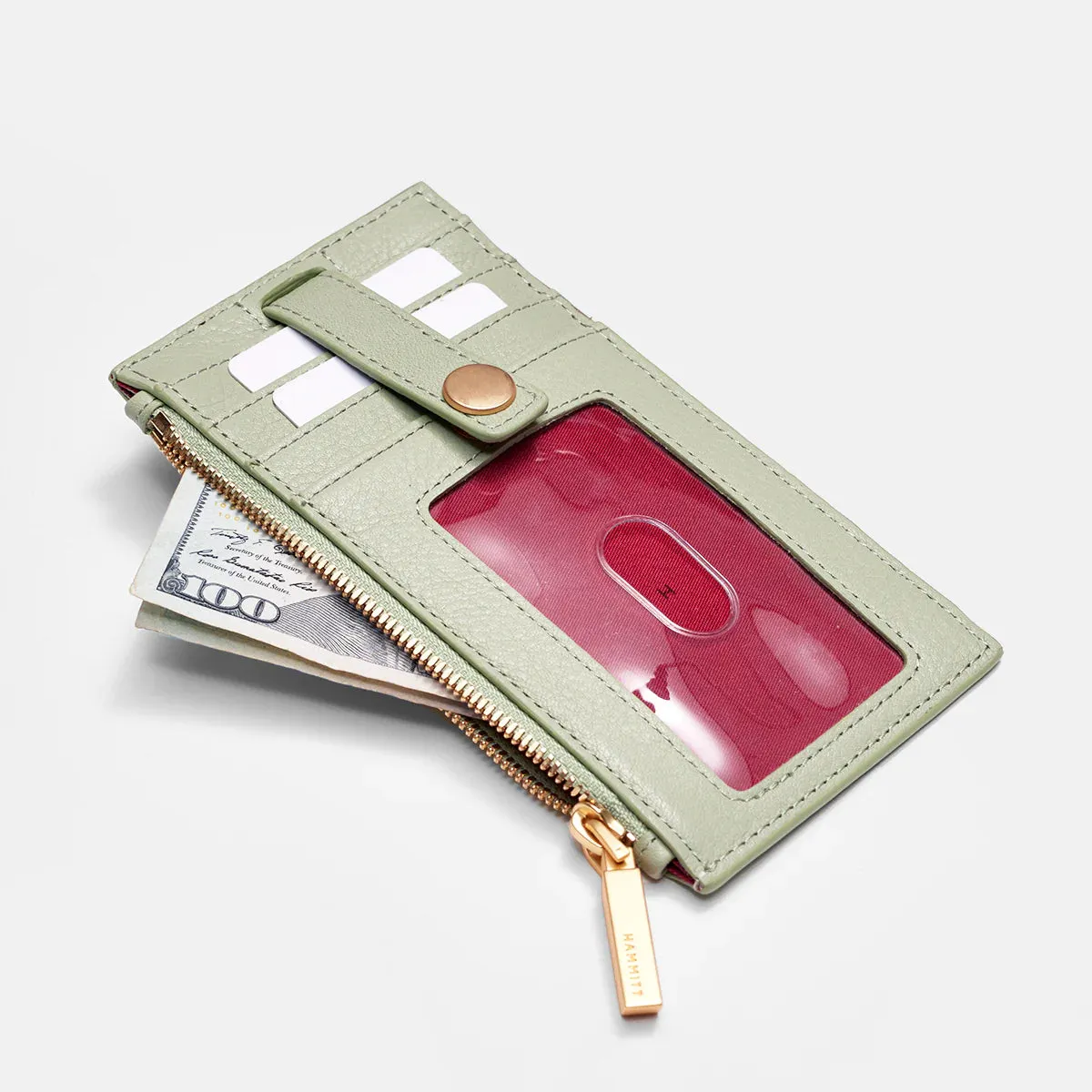 Hammitt 210 West Wallet in Cypress Sage/Brushed Gold