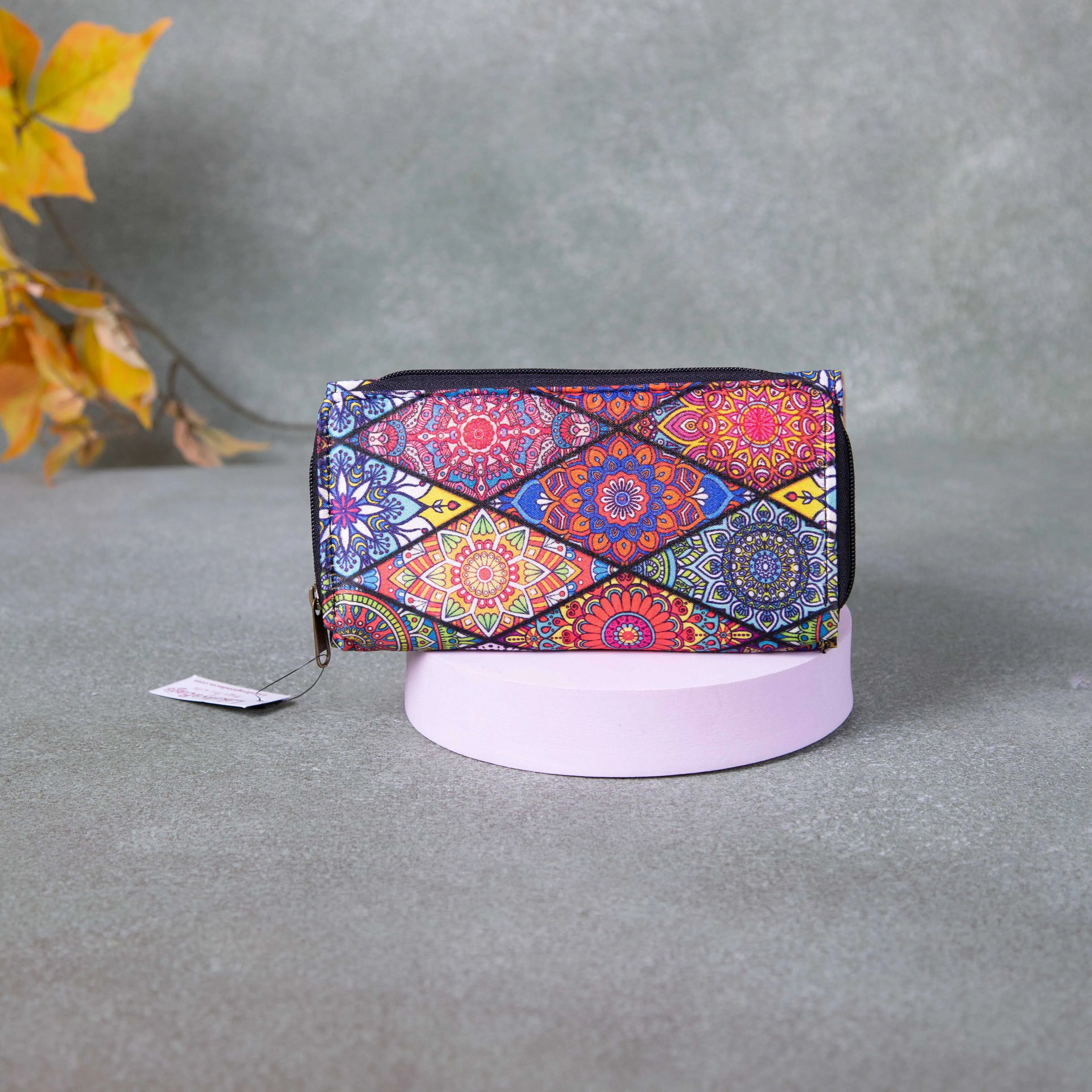 Handmade Wallets - Classic Multi-Colour with Big Diamond  Design