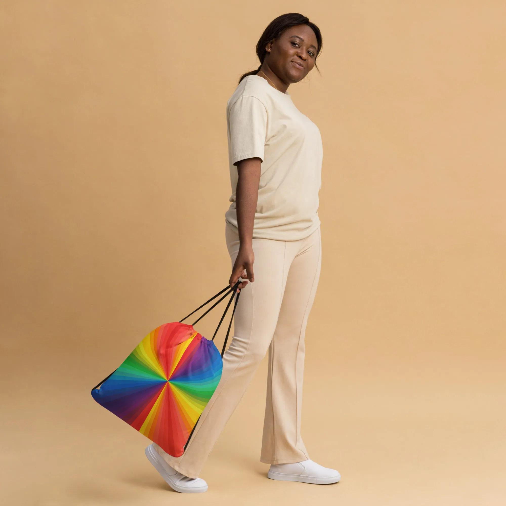 HauteButch Rainbow Drawstring Bag