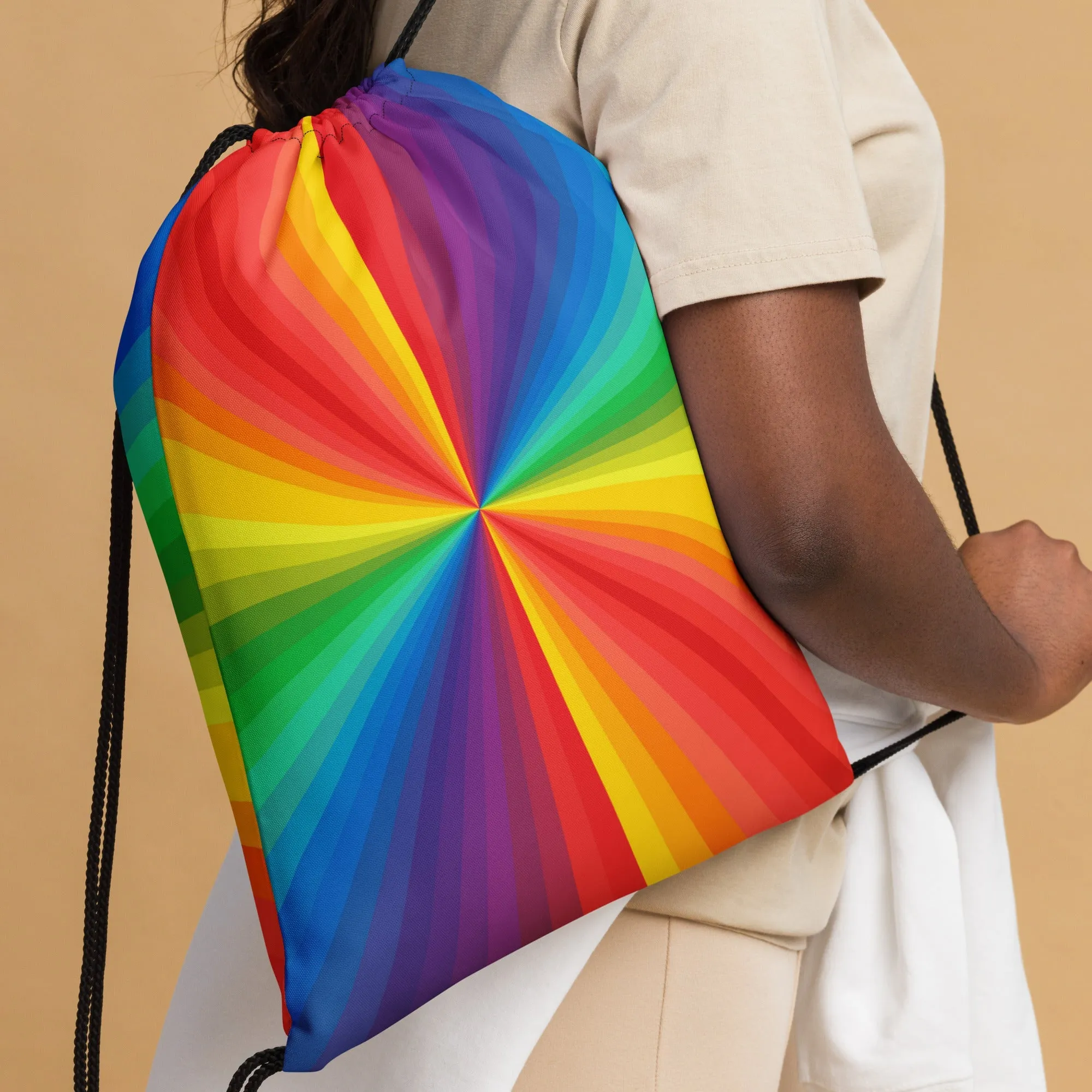 HauteButch Rainbow Drawstring Bag