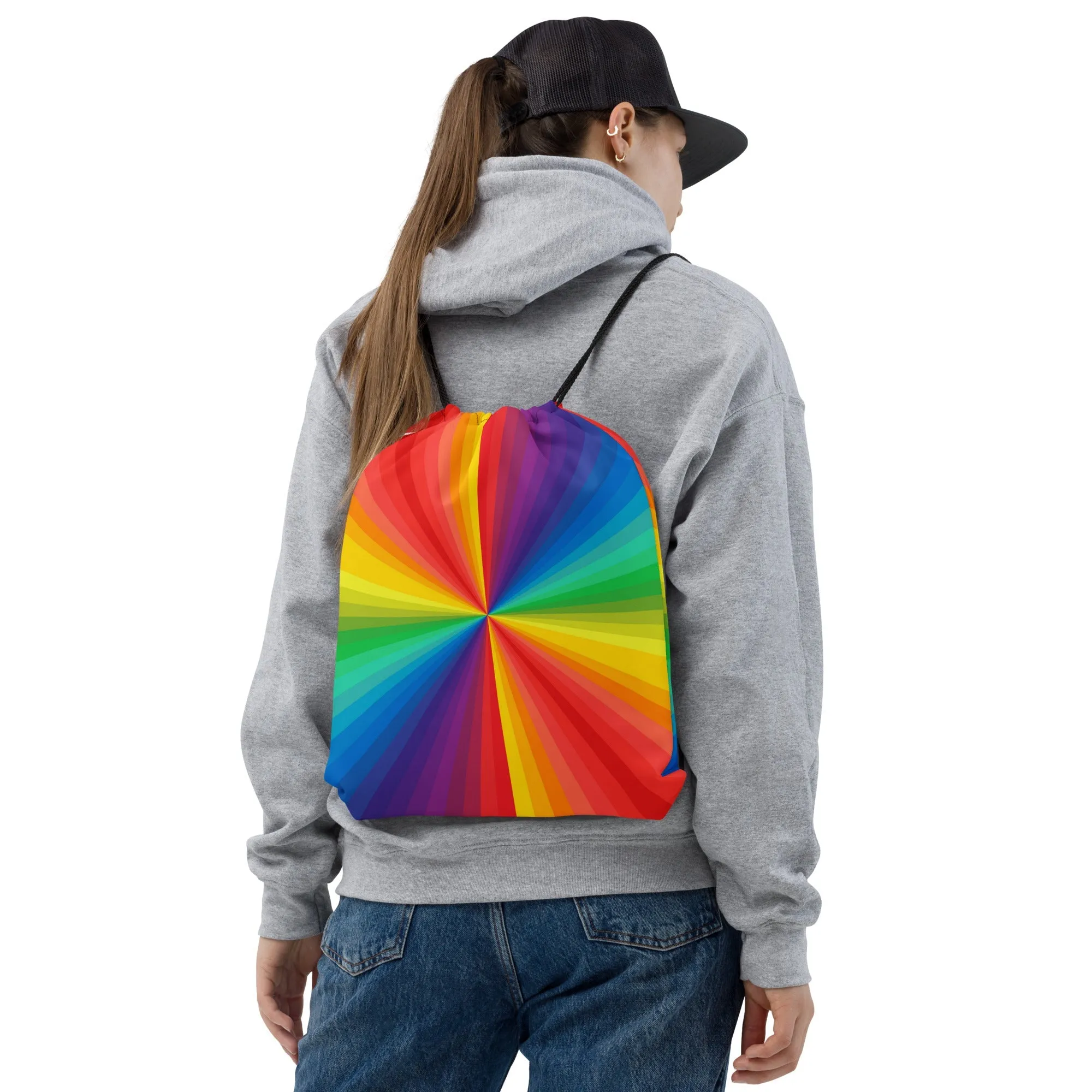 HauteButch Rainbow Drawstring Bag