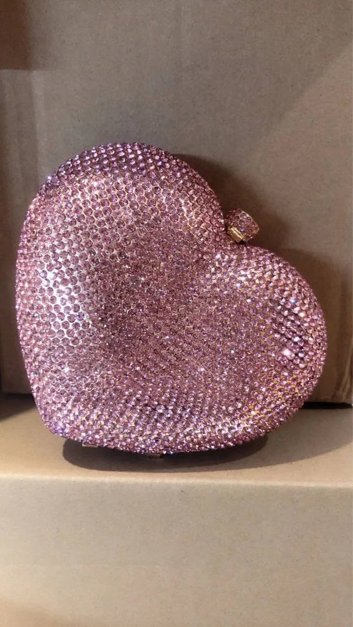 Heart-shaped Diamond Dinner Bag