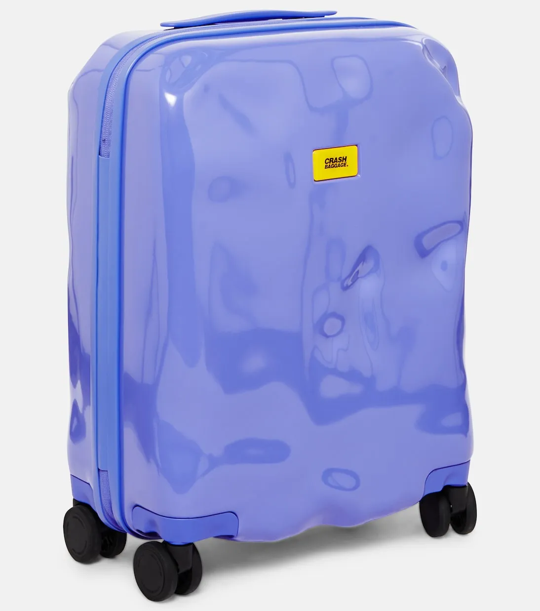 Icon small carry-on suitcase Crash Baggage, purple