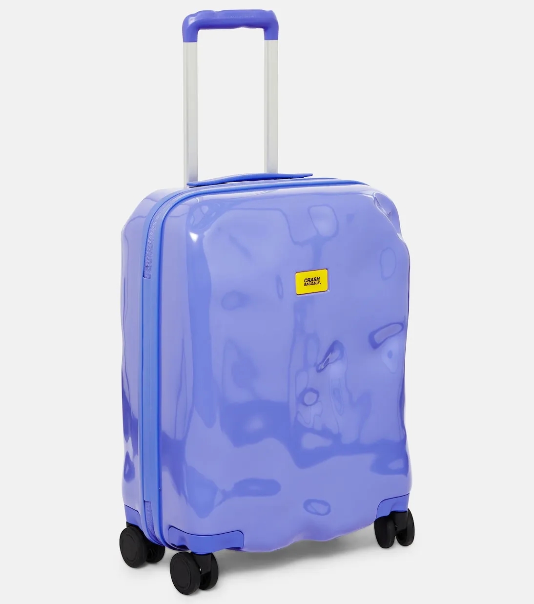 Icon small carry-on suitcase Crash Baggage, purple