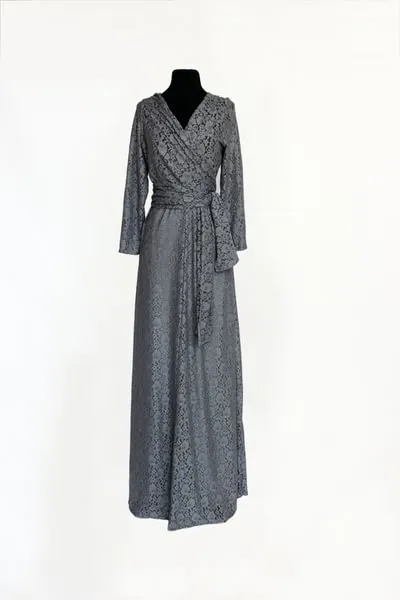 Jacqueline Grey Lace Maxi