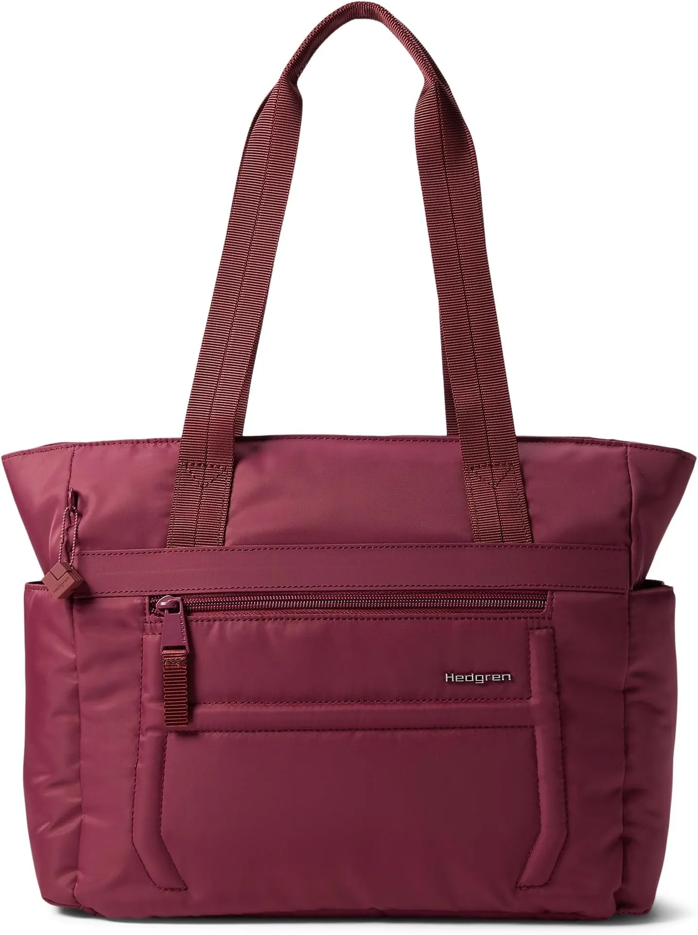 Keel tote made from sustainable Hedgren materials in Celestial Berry