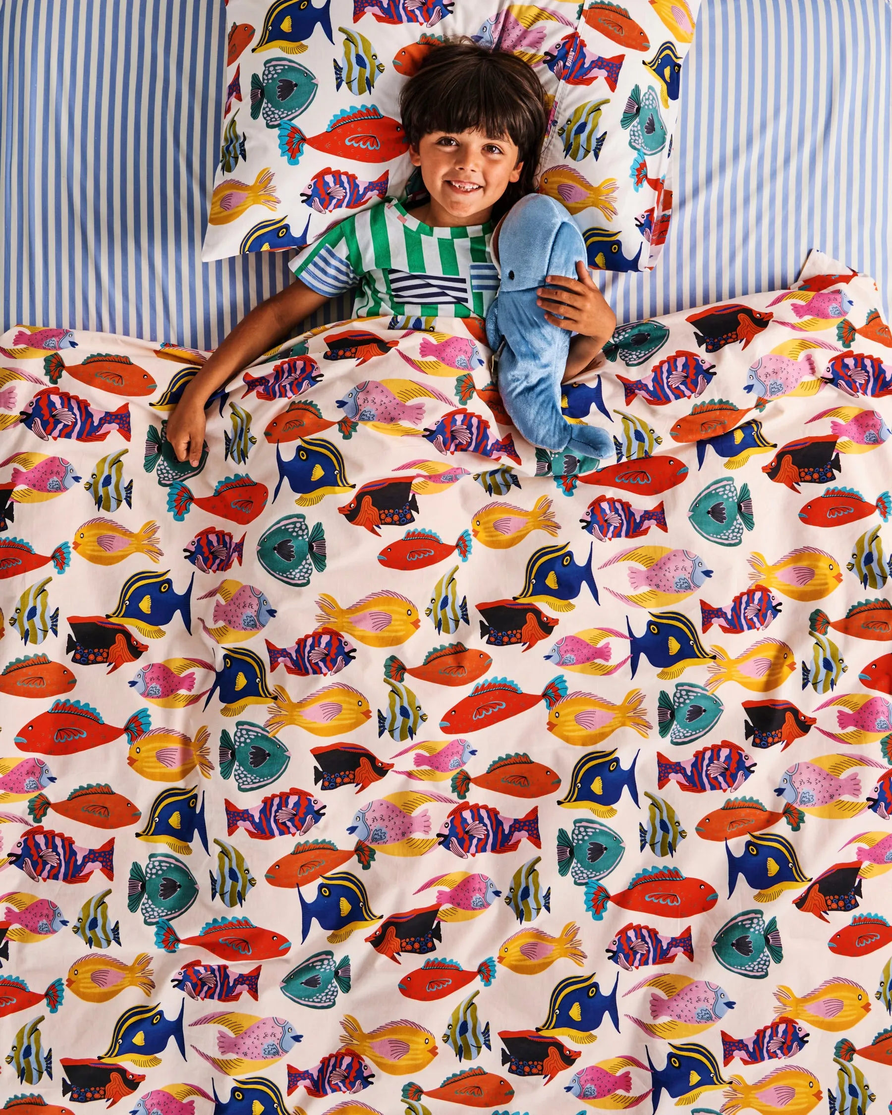 Kip & Co Fishy Business Organic Cotton Pillowcase