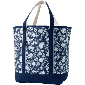 Lands' End Large Open Top Canvas Tote Bag