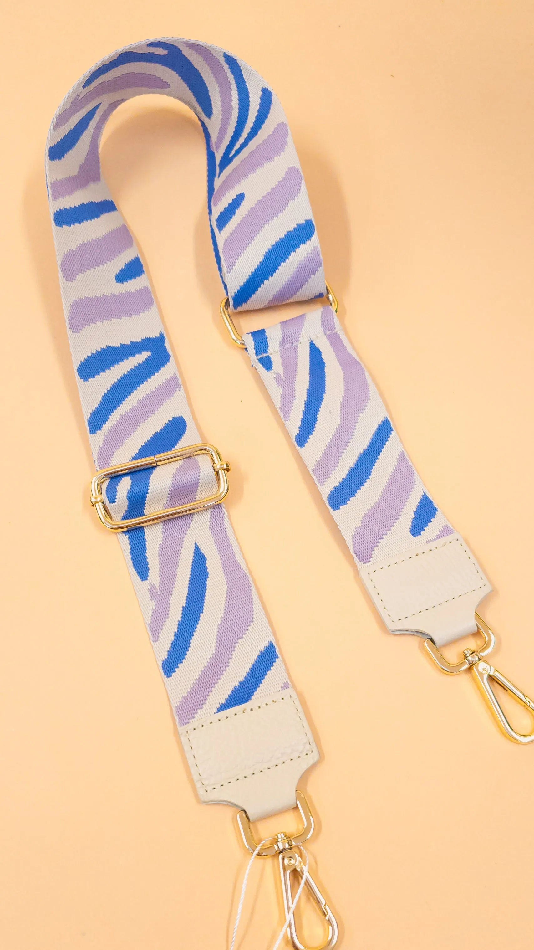 Lola Bag Strap- Blue/Lilac