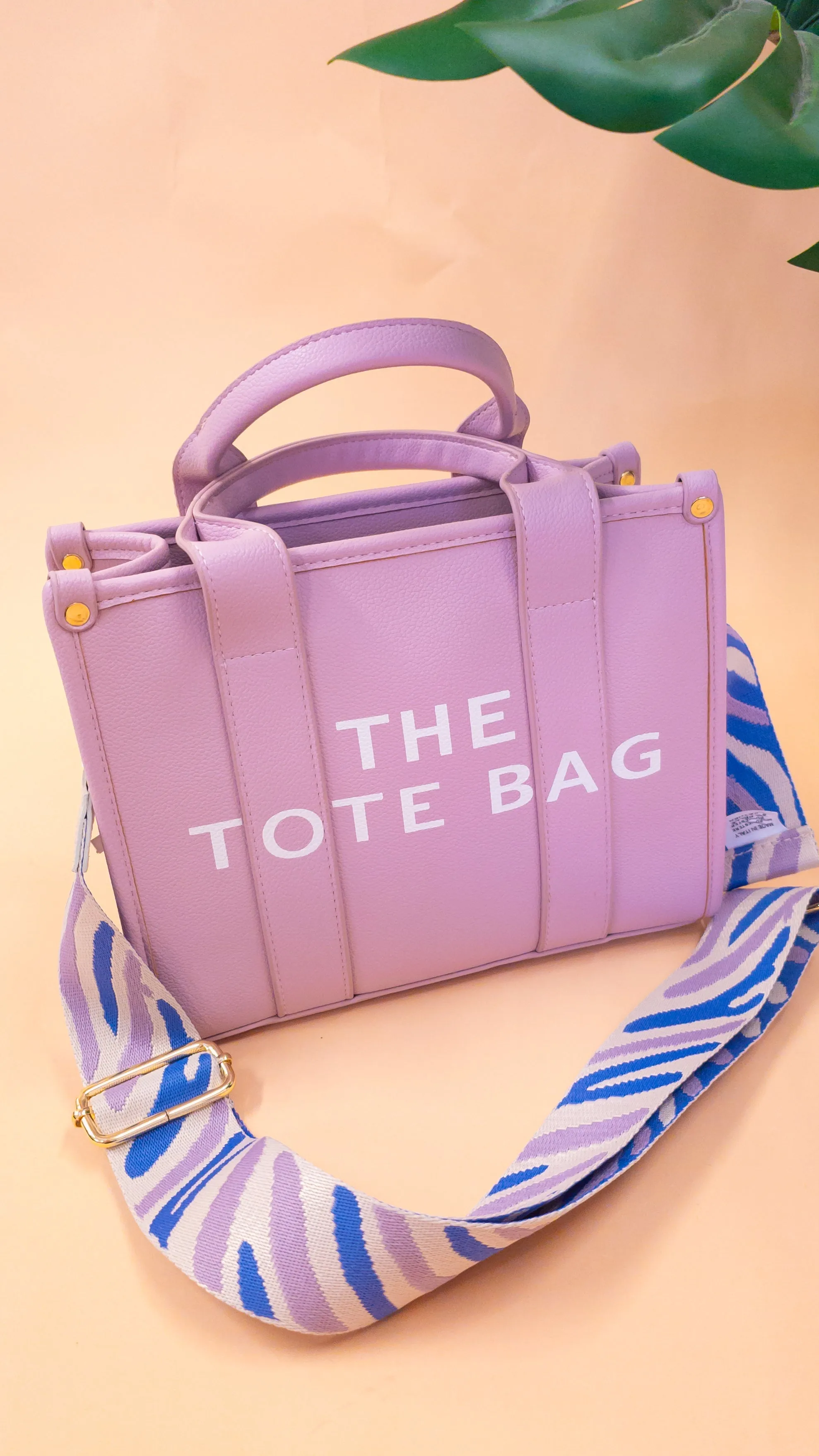 Lola Bag Strap- Blue/Lilac