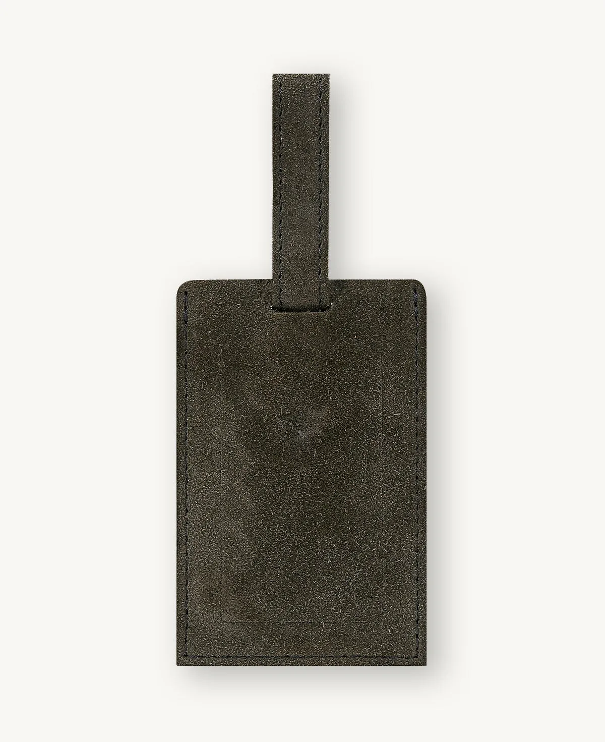 LUGGAGE TAG SUEDE DARK GREY