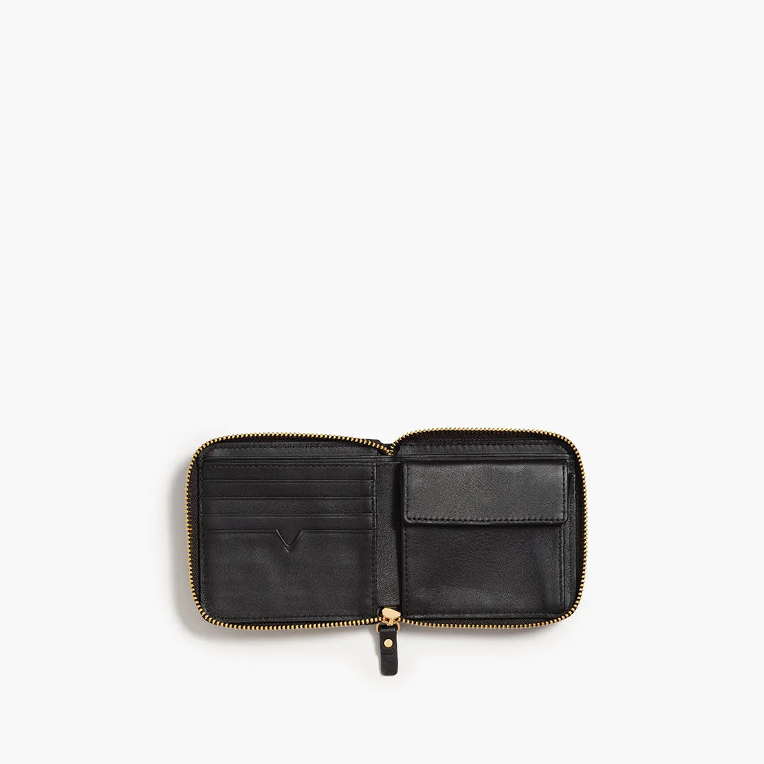 Mallorca Small Wallet - Nappa Leather - Black / Gold / Grey