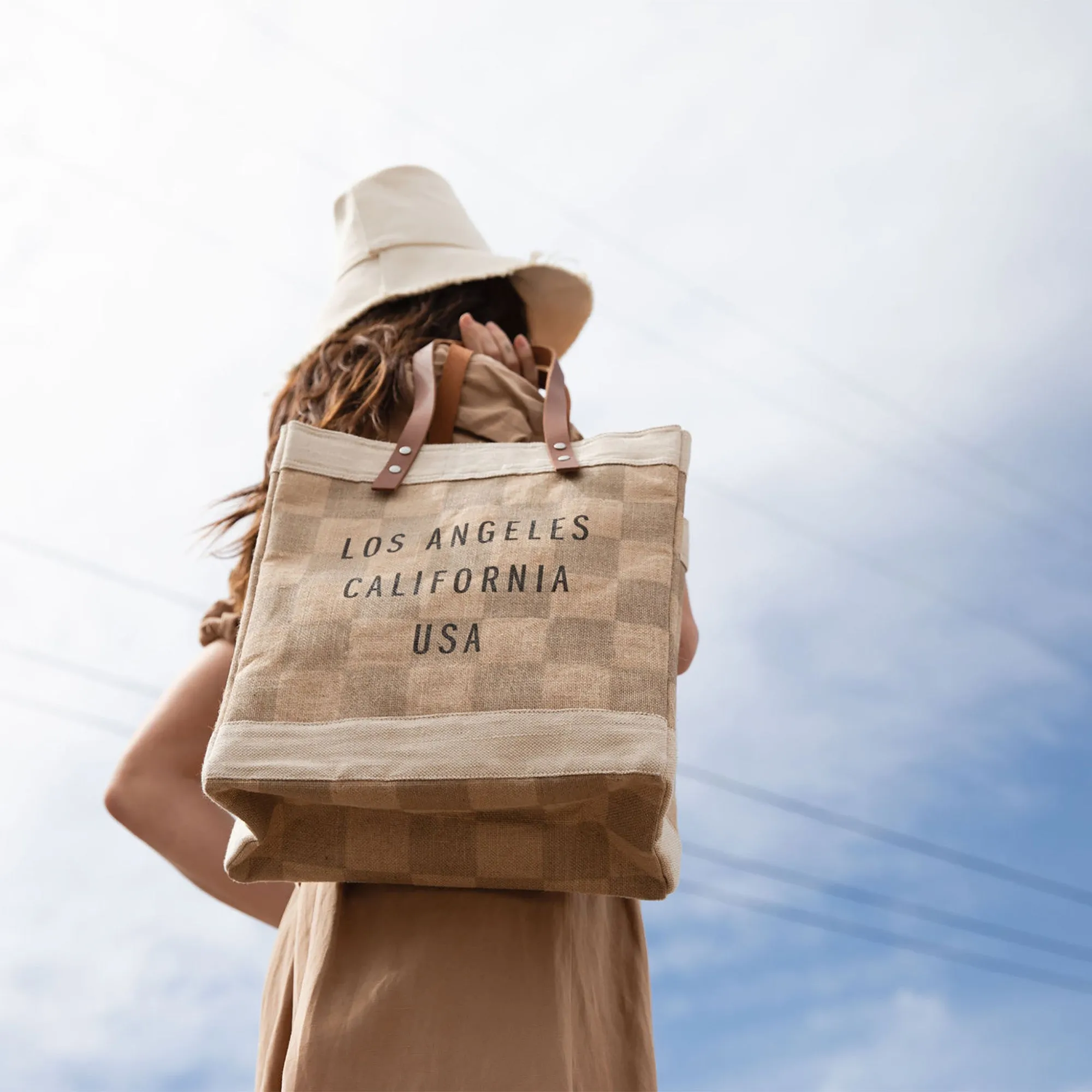 Market Tote in Checker