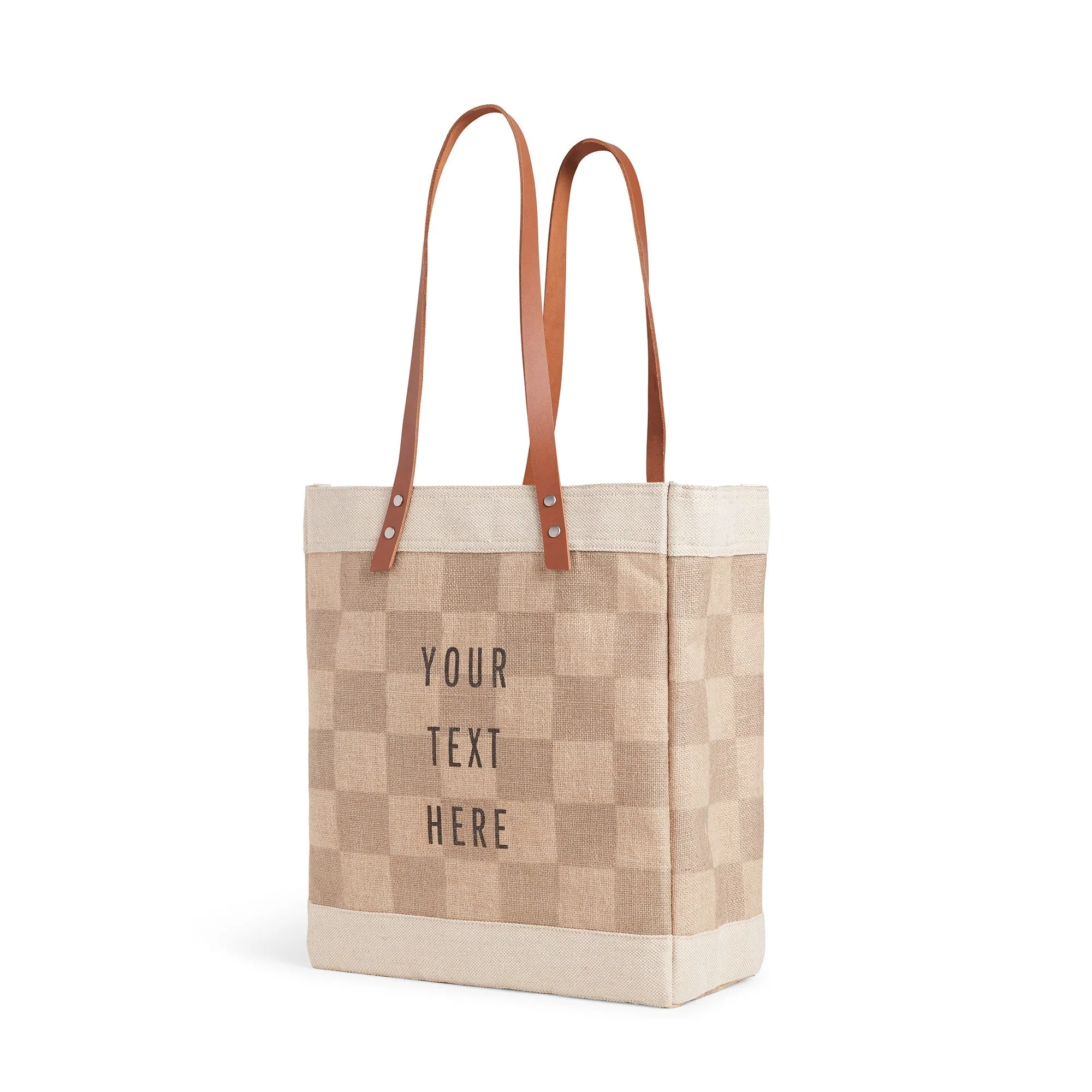 Market Tote in Checker