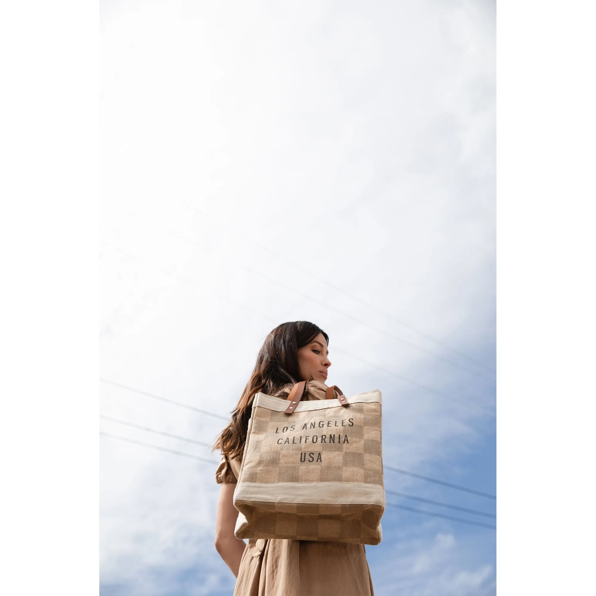 Market Tote in Checker